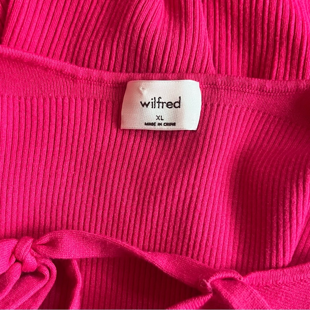 ARITZIA Wilfred Dresden dress bright rose pink #107963 XL - Picture 9 of 12